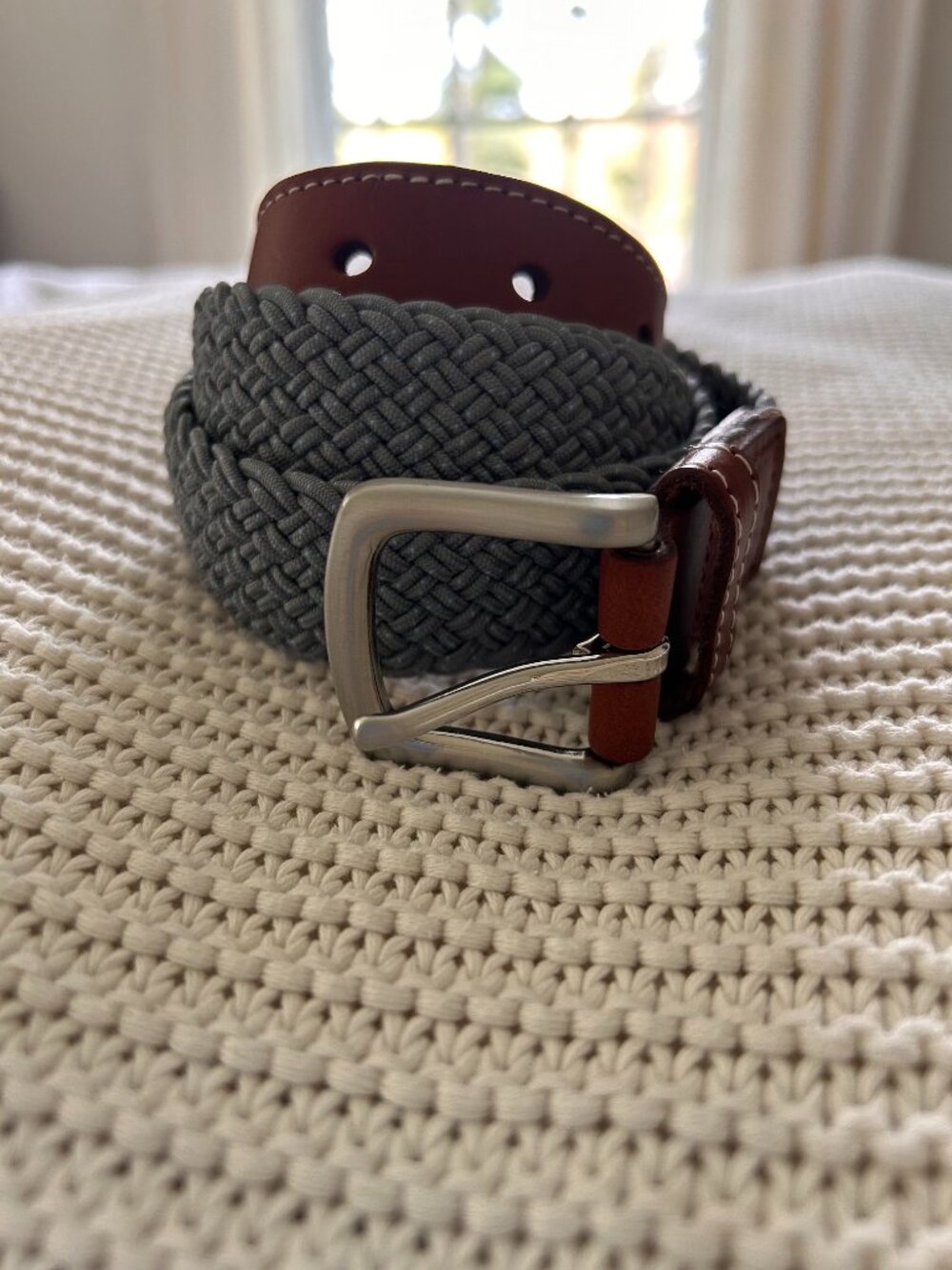 Vineyard Vines | Gray Bungee Belt | Size 34 Boys